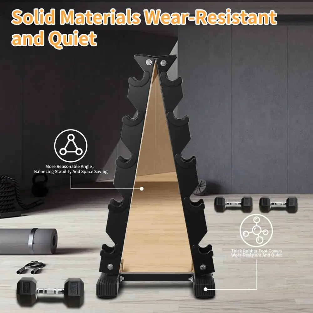 5-Tier Dumbbell Rack – Home Gym Storage & Weight Holder