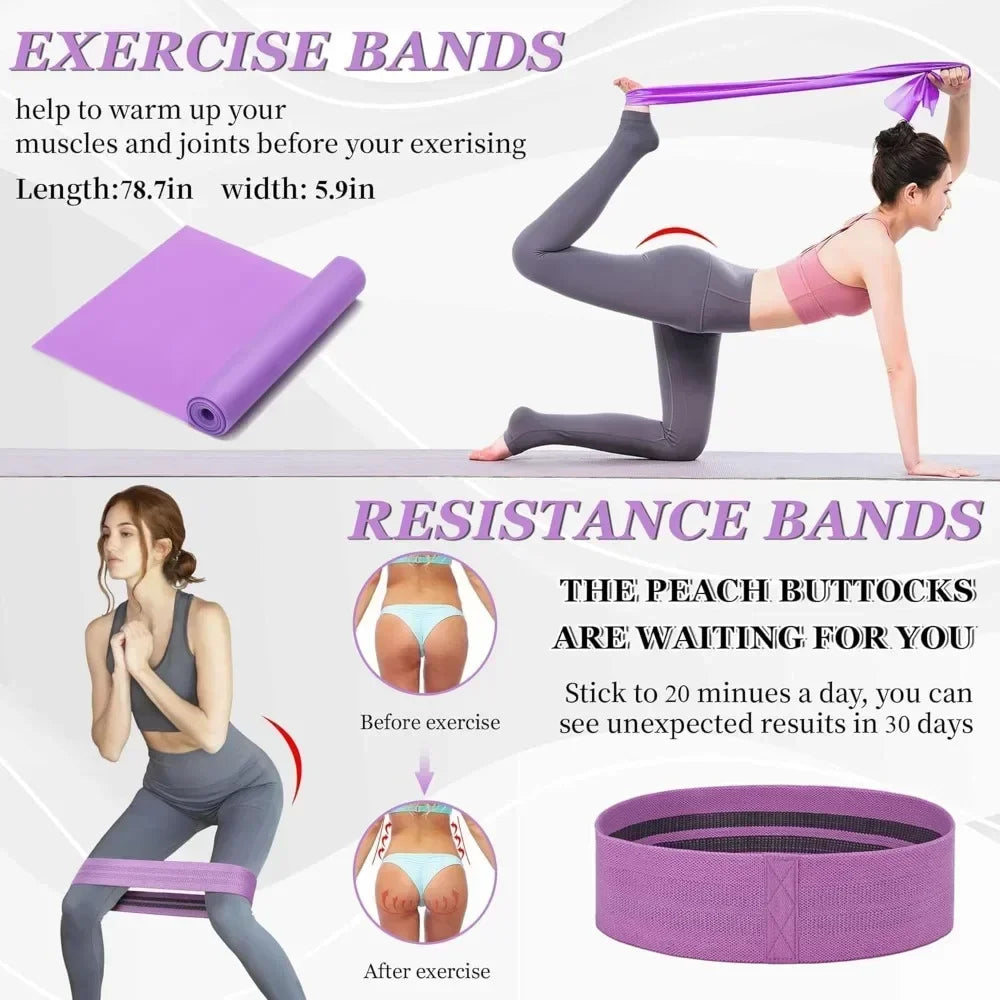 12-in-1 Yoga Wheel Set with Back Roller, Blocks, Ring & Strap