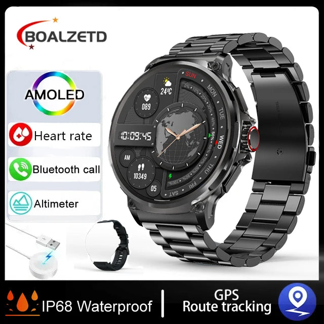 1.85” Ultra HD Smart Watch – GPS, Bluetooth Call, Fitness Tracker