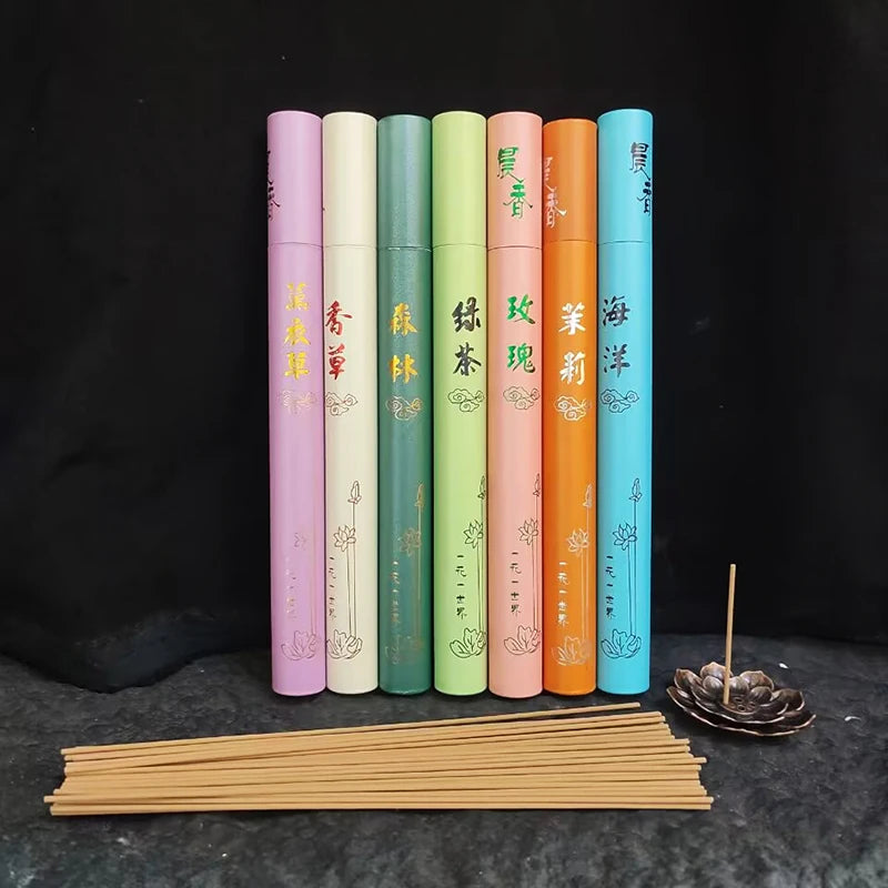 40 Sticks Natural Sandalwood Incense – Aromatherapy & Home Fragrance Pot