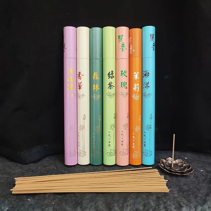 40 Sticks Natural Sandalwood Incense – Aromatherapy & Home Fragrance Pot