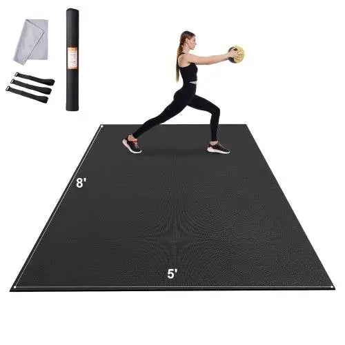 Premium Non-Slip High-Density Exercise & Yoga Mat with Carry Strap