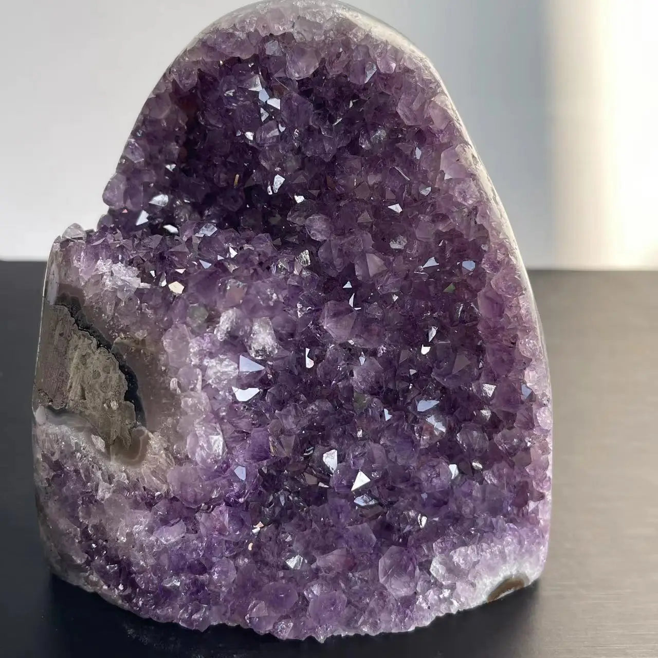 Natural Amethyst Crystal Cluster – Raw Quartz Healing Stone for Home Decor & Feng Shui