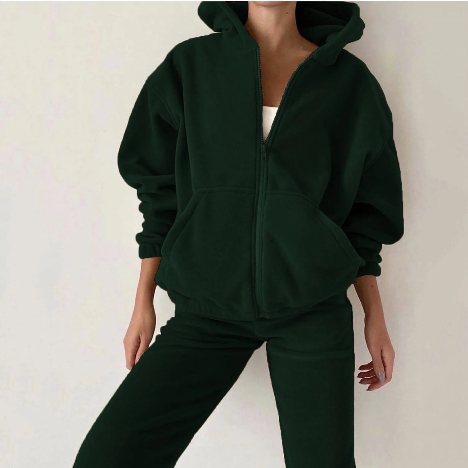 Women’s Two-Piece Loose Sports Sweater & Pants Set