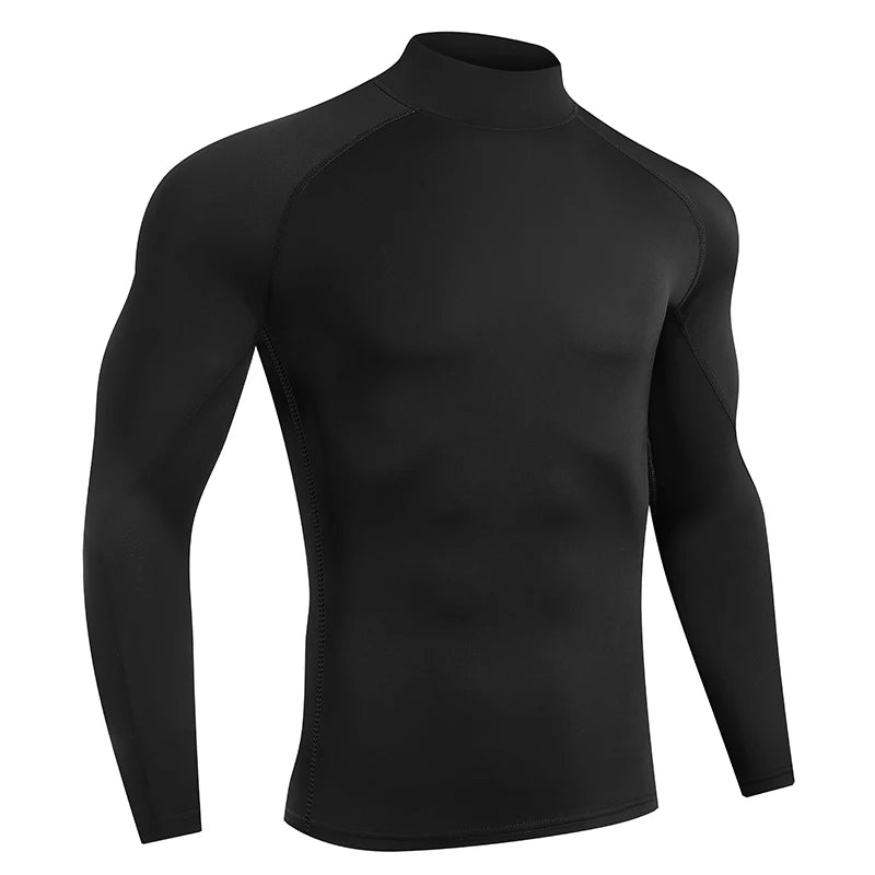 Men’s Quick-Dry Compression Long Sleeve Sports Shirt – Gym & Running