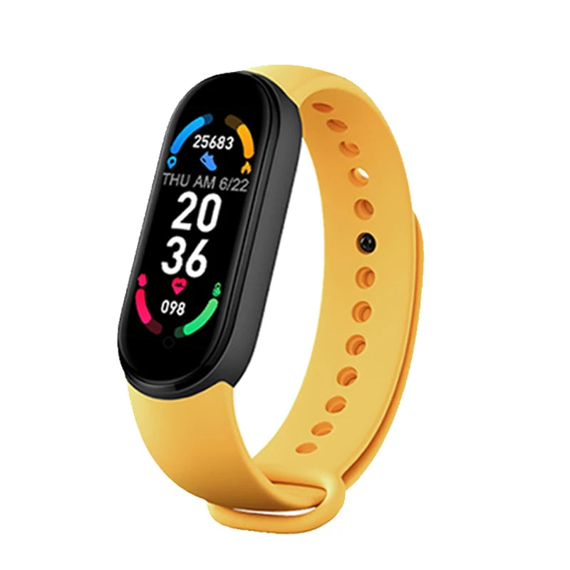 M6 Smart Watch – Fitness Bracelet with Heart & BP Monitor, Waterproof