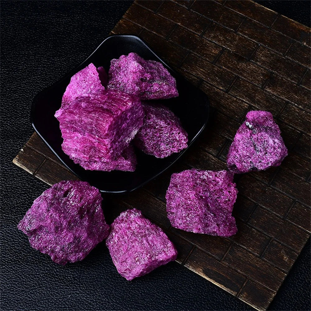 Natural Red Corundum Raw Stone – Aromatherapy Diffuser & Decorative Gemstone Specimen