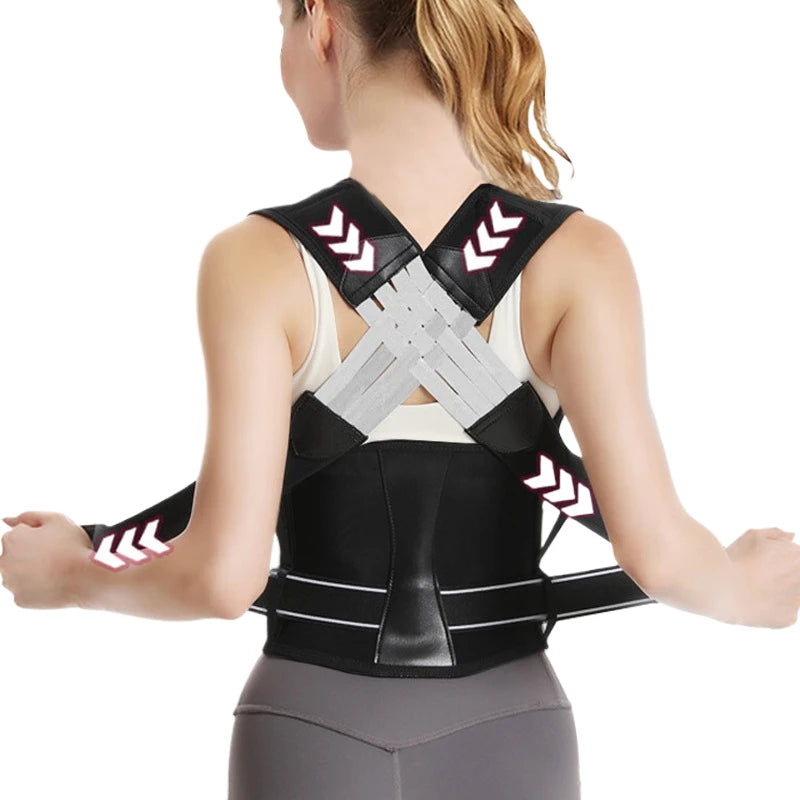 Adjustable Shoulder & Back Posture Corrector – Unisex