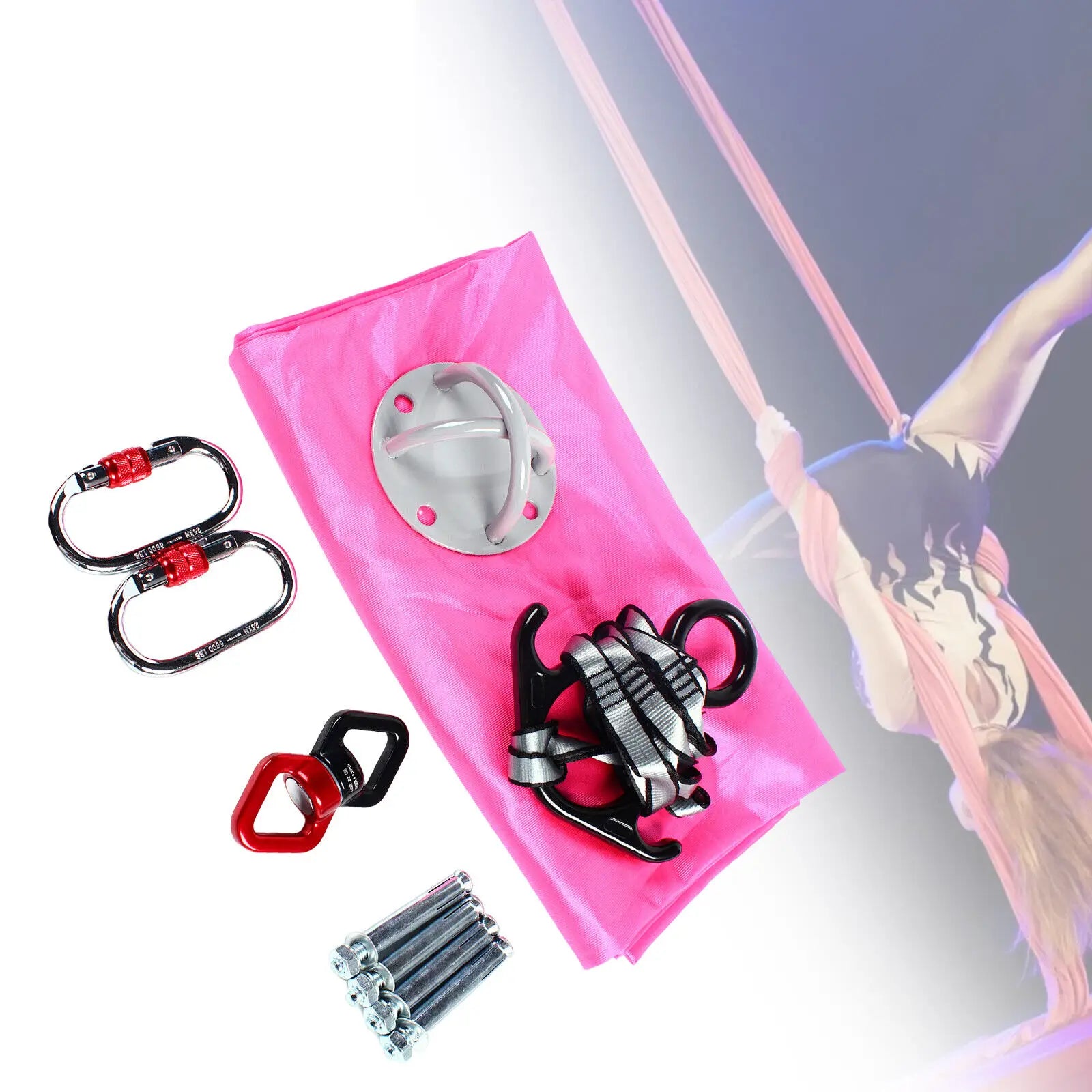 Aerial Silks Yoga Swing Kit – 2.8m Anti-Gravity Trainer