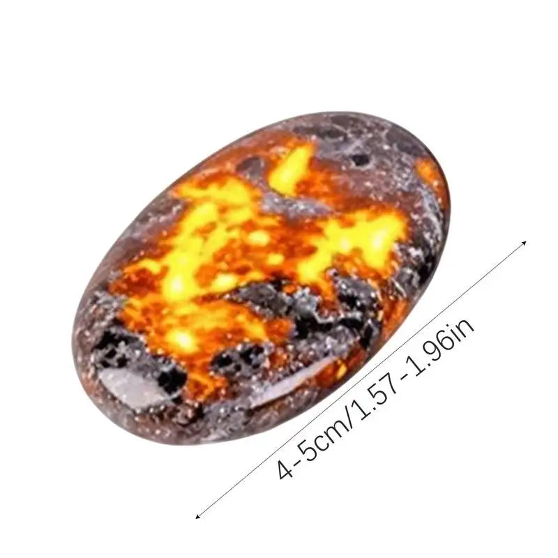 Natural Raw Stone Flame Meditation Tool